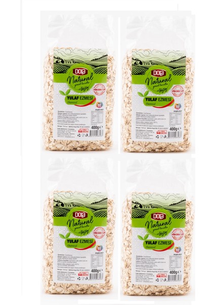 Natural Yulaf Ezmesi 400 gr 4 Adet