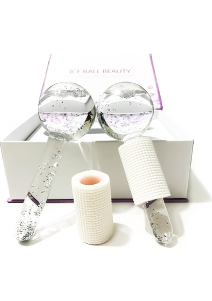 Ice Globes Buz Küresi Soğuk Masaj ve Terapi Topu 2 Adet (Gri)