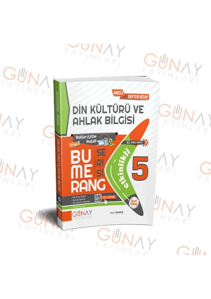 Günay Yayınları Gün&Ay Yayınları 5. Sınıf Bumerang Etkinlikli Din Kültürü ve Ahlak Bilgisi