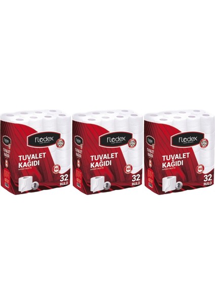 Tuvalet Kağıdı Çift Katlı 96 Lı Paket (3pk*32) (Extra Güçlü Serisi)