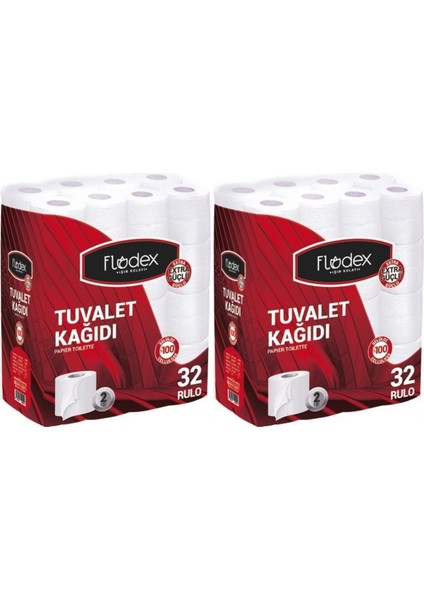 Tuvalet Kağıdı Çift Katlı 64 Lü Paket (2pk*32) (Extra Güçlü Serisi)