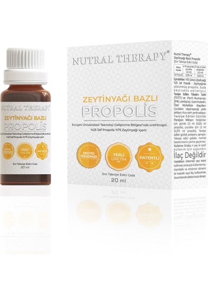 Zeytinyağı Bazlı Propolis 20 ml