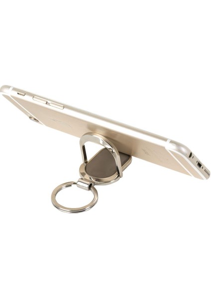 Telefon Standlı Metal Unisex Anahtarlık