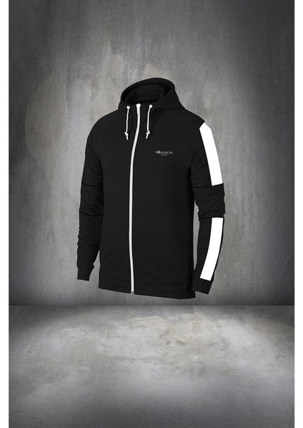 Erkek Siyah Supra Penye Kumaş Rahat Cepli Eşofman Takımı (S-3xl) fiyatları
