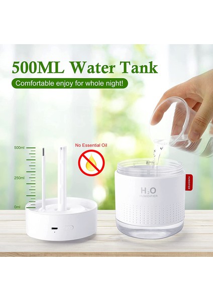 Hava Nemlendirici 500 ml USB Oda Nemlendirici Hava Ultrason Sessiz Taşınabilir Mini (Yurt Dışından) fiyatları