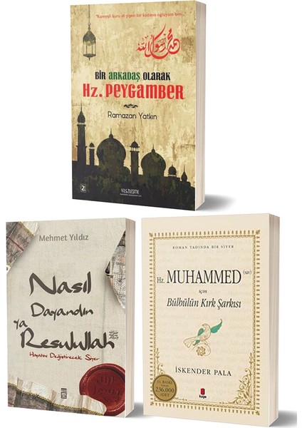 Bir Arkadaş Olarak Hz. Peygamber - Nasıl Dayandın Ya Resulullah - Bülbülün Kırk Şarkısı 3 Kitap Set