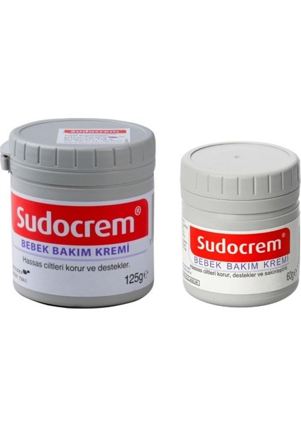 Bebek Bakım Kremi 125 Gr+Sudocrem Bebek Bakım Kremi 60 gr