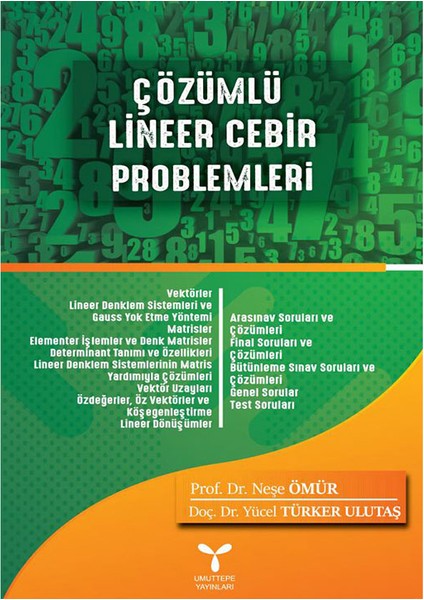 Umuttepe Yayınları Çözümlü Lineer Cebir Problemleri