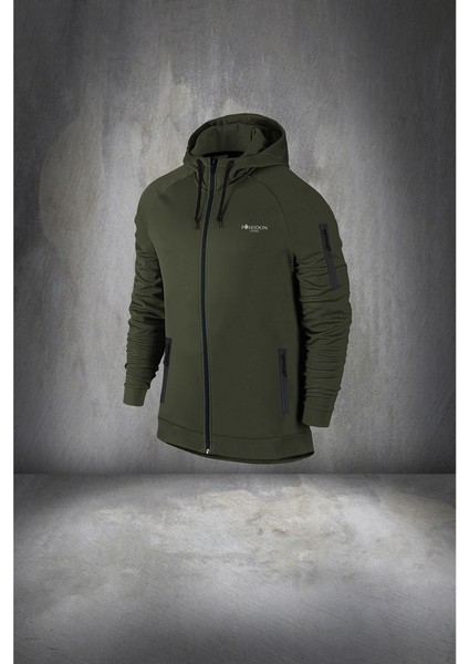 Büyük Beden Erkek Haki Supra Penye Kumaş Rahat Kapüşonlu Eşofman Takımı (4xl- 10XL) fiyatları