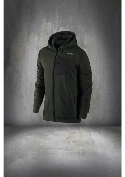 Büyük Beden Erkek Haki Supra Penye Kumaş Fermuarlı Kapüşonlu Yürüyüş Takımı (4xl- 10XL) fiyatları