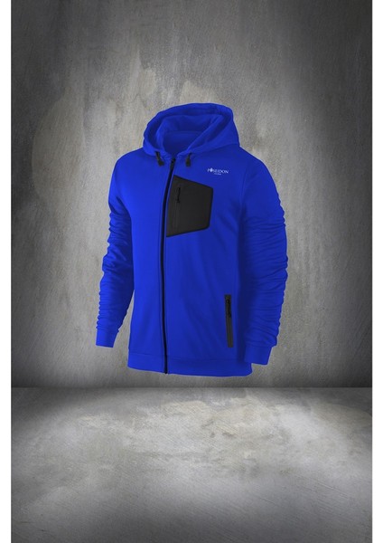 Büyük Beden Erkek Mavi Supra Penye Kumaş Rahat Kapüşonlu Yürüyüş Takımı (4xl- 10XL) fiyatları