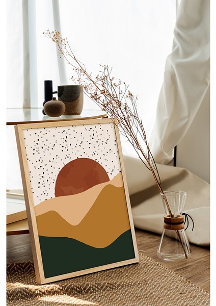 Ahşap Çerçeveli Poster Çerçeve Tekli Tablo Modern Çerçeve Dekorasyon Ev Dekoru ÖZC-383