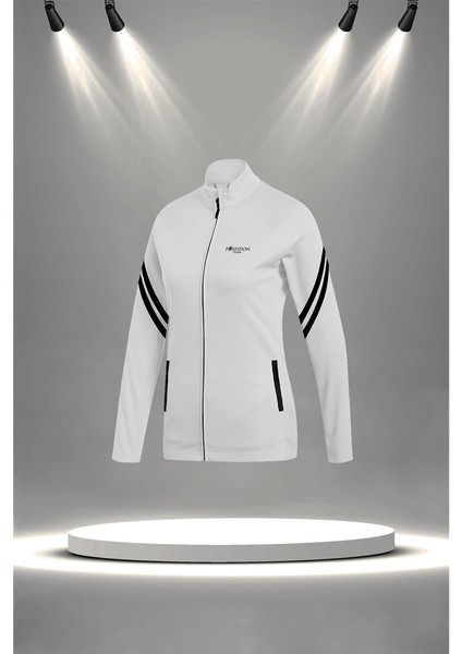 Kadın Beyaz Supra Penye Kumaş Fit Kalıp Koşu Seti (S-3xl) fiyatları