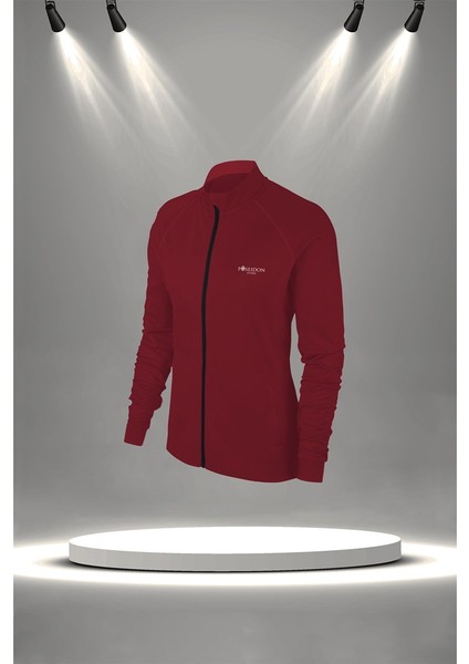 Kadın Bordo Supra Penye Kumaş Alt ve Üst Eşofman Takımı Seti (S-3xl)