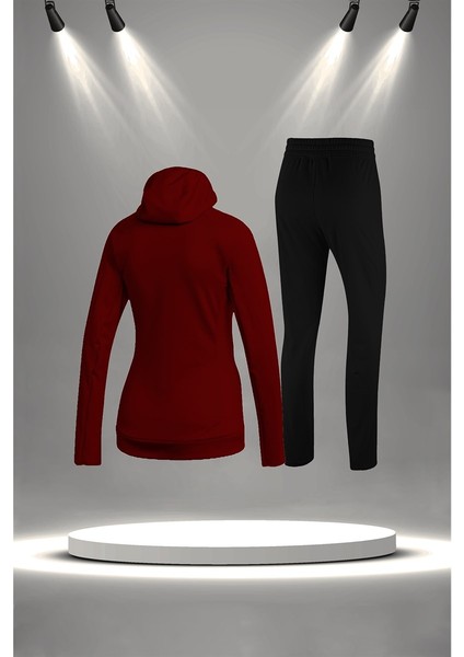 Kadın Bordo Supra Penye Kumaş Şık Eşofman Takımı (S-3xl) fırsatları