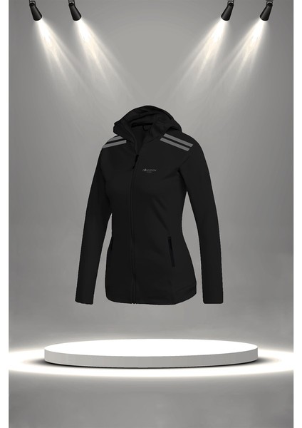 Kadın Siyah Supra Penye Kumaş Fermuarlı Şık Koşu ve Yürüyüş Takımı (S-3xl) fiyatları