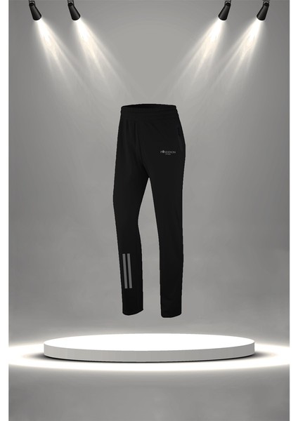 Kadın Siyah Supra Penye Kumaş Koşu ve Yürüyüş Için Rahat Eşofman Seti (S-3xl) modelleri