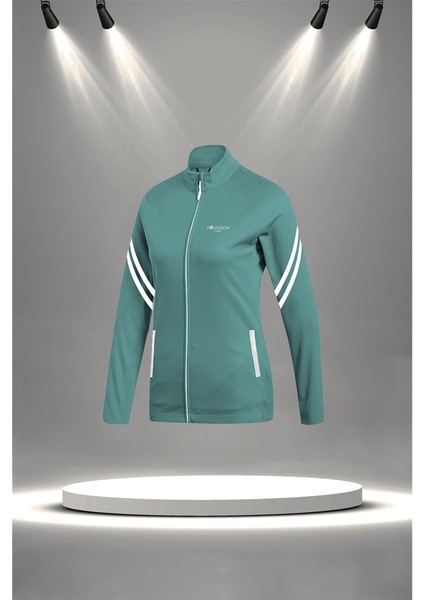 Kadın Su Yeşili Supra Penye Kumaş Rahat Kapüşonlu Eşofman Takımı (S-3xl) fiyatları