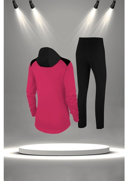 Kadın Fuşya Supra Penye Kumaş Nefes Alabilen Kumaş Şık Eşofman Takımı (S-3xl) fırsatları