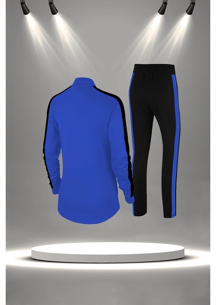 Kadın Mavi Supra Penye Kumaş Sporcu Günlük Koşu Seti (S-3xl) fırsatları