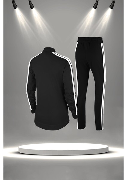 Kadın Siyah Supra Penye Kumaş Rahat Konforlu Kesim Eşofman Takımı (S-3xl) fırsatları