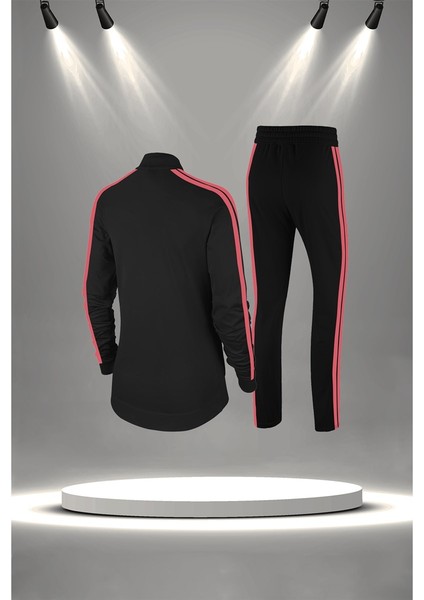 Kadın Siyah Supra Penye Kumaş Yürüyüş ve Koşu Için Eşofman Takımı (S-3xl) fırsatları