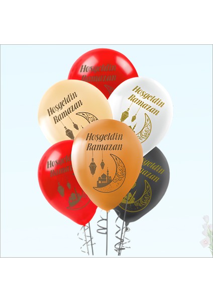 Hoşgeldin Ramazan 30CM Balon - 10 Adet