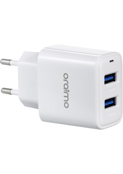 OCW-E63D 5V2.4A Çift USB Hızlı Şarj Cihazı - Beyaz (Yurt Dışından)