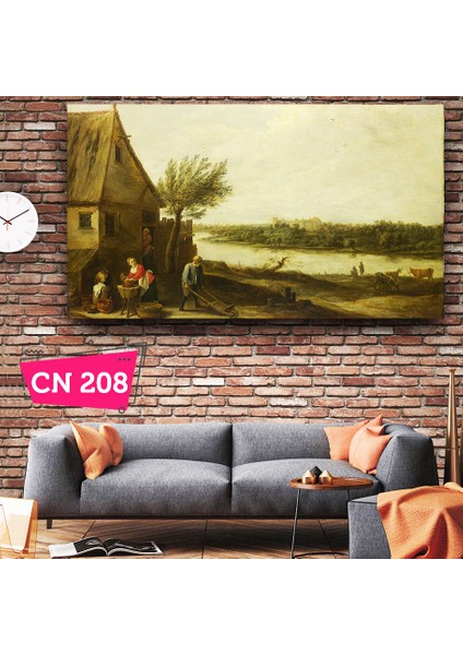 David Teniers The Younger - A View Of A Village / Ünlü Barok Ressam Tablosu