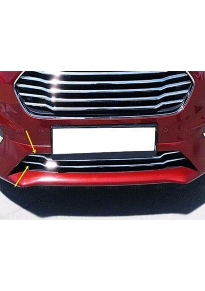 Ford Courier Krom Ön Tampon Çıta 2 Parça 2018-2023 Paslanmaz Çelik fiyatları