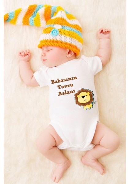 Bebek Giyim- 3'lü Bebek Zıbın Seti Özel Tasarım - Çıtçıtlı Body Baba Set