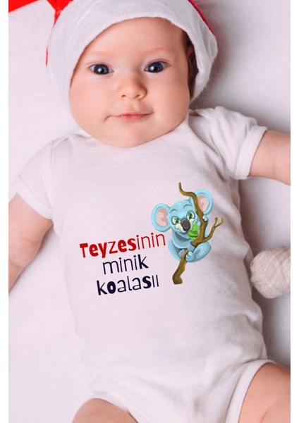 Özel Tasarım Bebek Zıbın - Çıtçıtlı Body (Teyzesinin Minik Koalası)