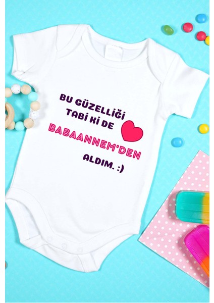 Özel Tasarım Bebek Zıbın - Çıtçıtlı Body (Bu Güzelliği Tabi Ki De Babaannemden Aldım!)