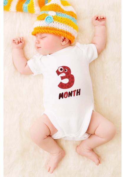 Özel Tasarım Bebek Zıbın - Çıtçıtlı Body (3 Month )