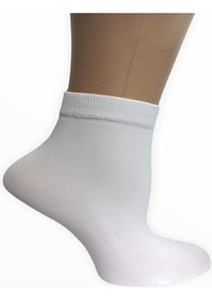 3 Adet Beyaz Renk Mikro 50 Soft Soket Çorap