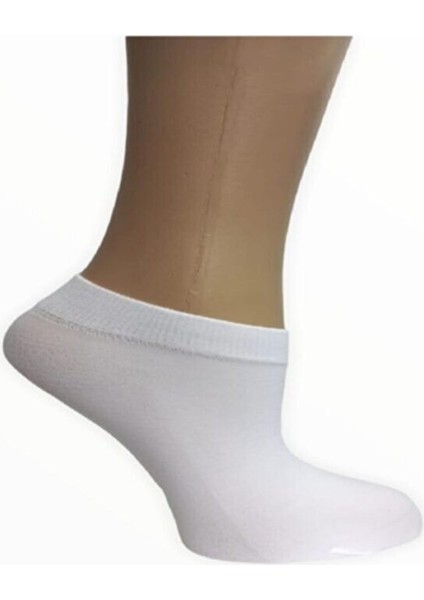 6 Adet Beyaz Renk Mikro 50 Soft Patik Çorap