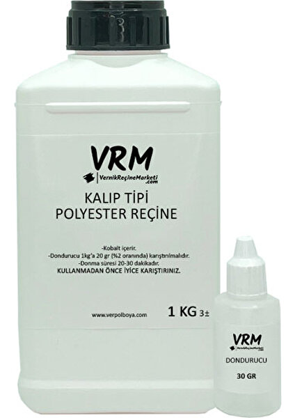 Kalıp Yapım Polyester Reçinesi - Sıfır  Çekme 1 kg