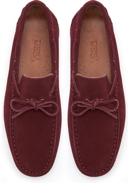 Connor Bordo Erkek Süet Loafer