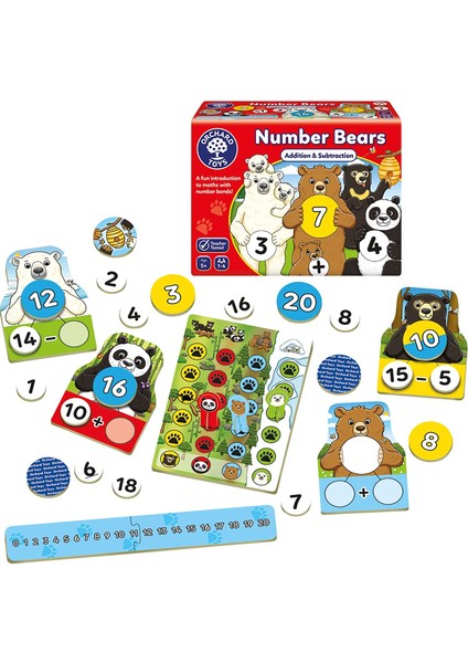 Toys Number Bears Matematik Kutu Oyunu 5 Yaş+