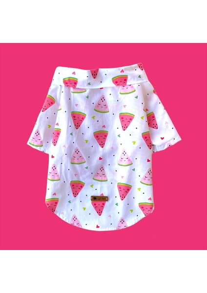Karpuz Desenli Köpek Gömleği