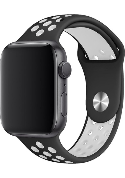 Apple Watch Uyumlu Series 2 38 mm Fileli Kordon Siyah-Beyaz fiyatları