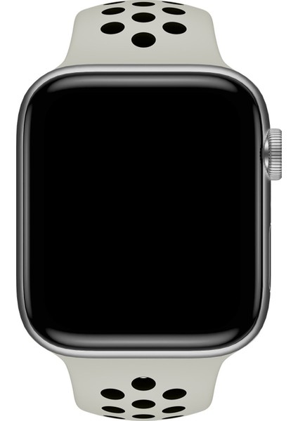 Apple Watch Uyumlu Series 4 44 mm Fileli Kordon Gri-Siyah