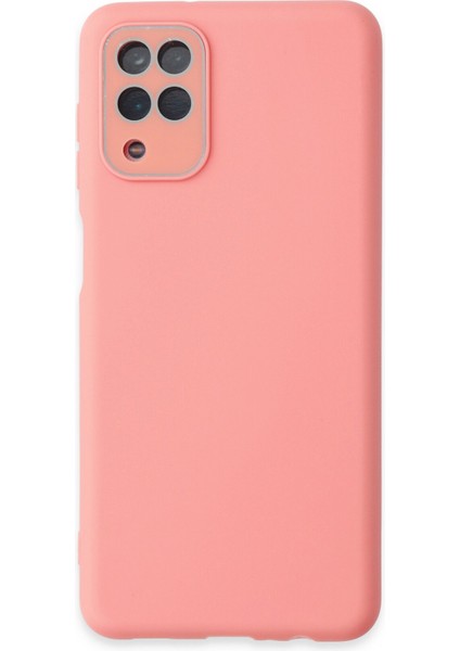 Newface Samsung Galaxy A22 Kılıf Lansman Glass Kapak - Pembe