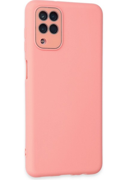 Newface Samsung Galaxy A22 Kılıf Lansman Glass Kapak - Pembe