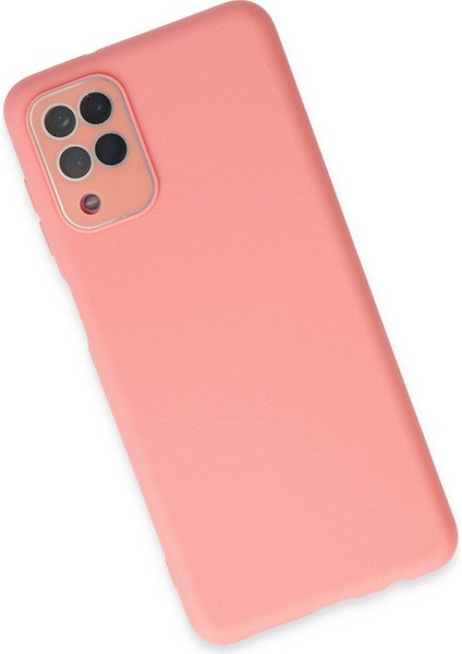 Newface Samsung Galaxy A22 Kılıf Lansman Glass Kapak - Pembe