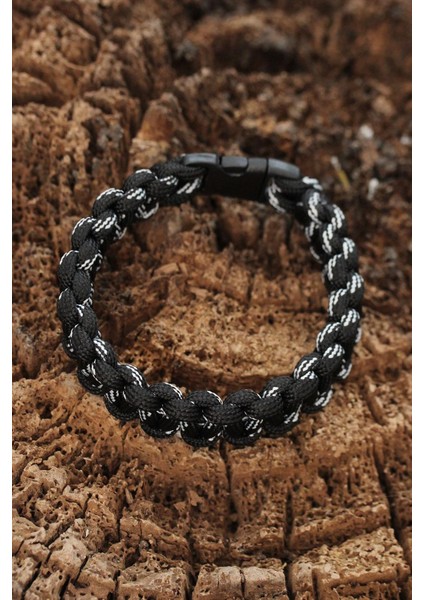 Siyah Beyaz Paracord Bileklik fiyatları