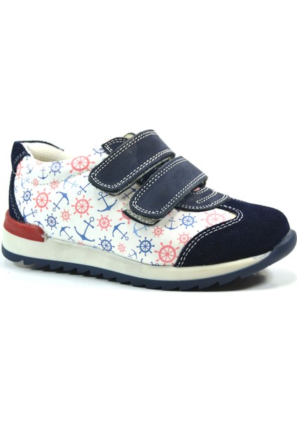 47293 Hakiki Deri Lacivert Cırtlı Ortopedik Erkek Çocuk Spor Ayakkabı fiyatları