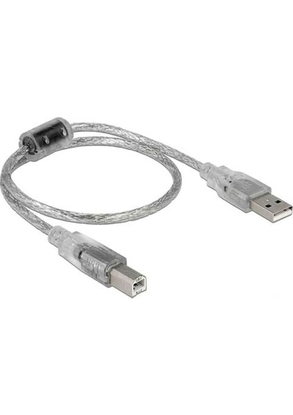 USB Yazıcı Kablosu 2.0 Şeffaf 3 Metre 247010