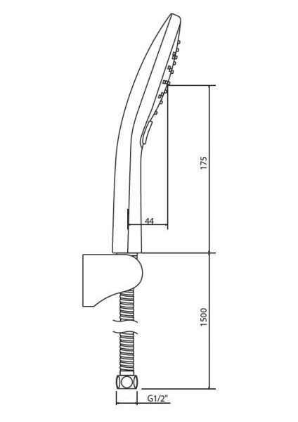 3 Fonksiyonlu El Duşu Calma Square N2831002 fiyatları