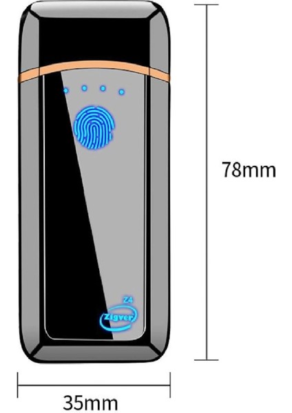 Z4 Japan Tam Ekran Dokunmatik Elektronik USB Çakmak fırsatları